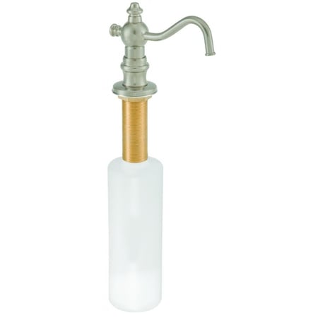 Westbrass Victorian Soap/Lotion Dispenser in Satin Nickel D2176-07